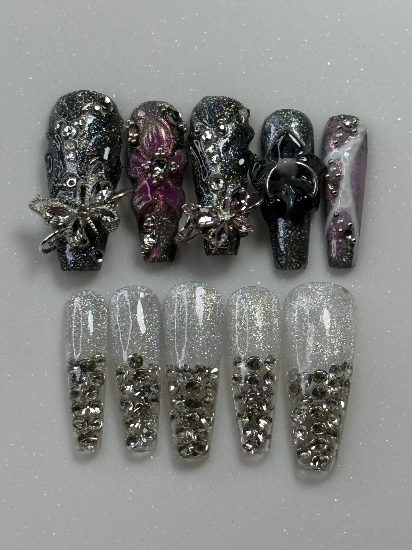 chrome silk-lacquer luxury-pressons-nails