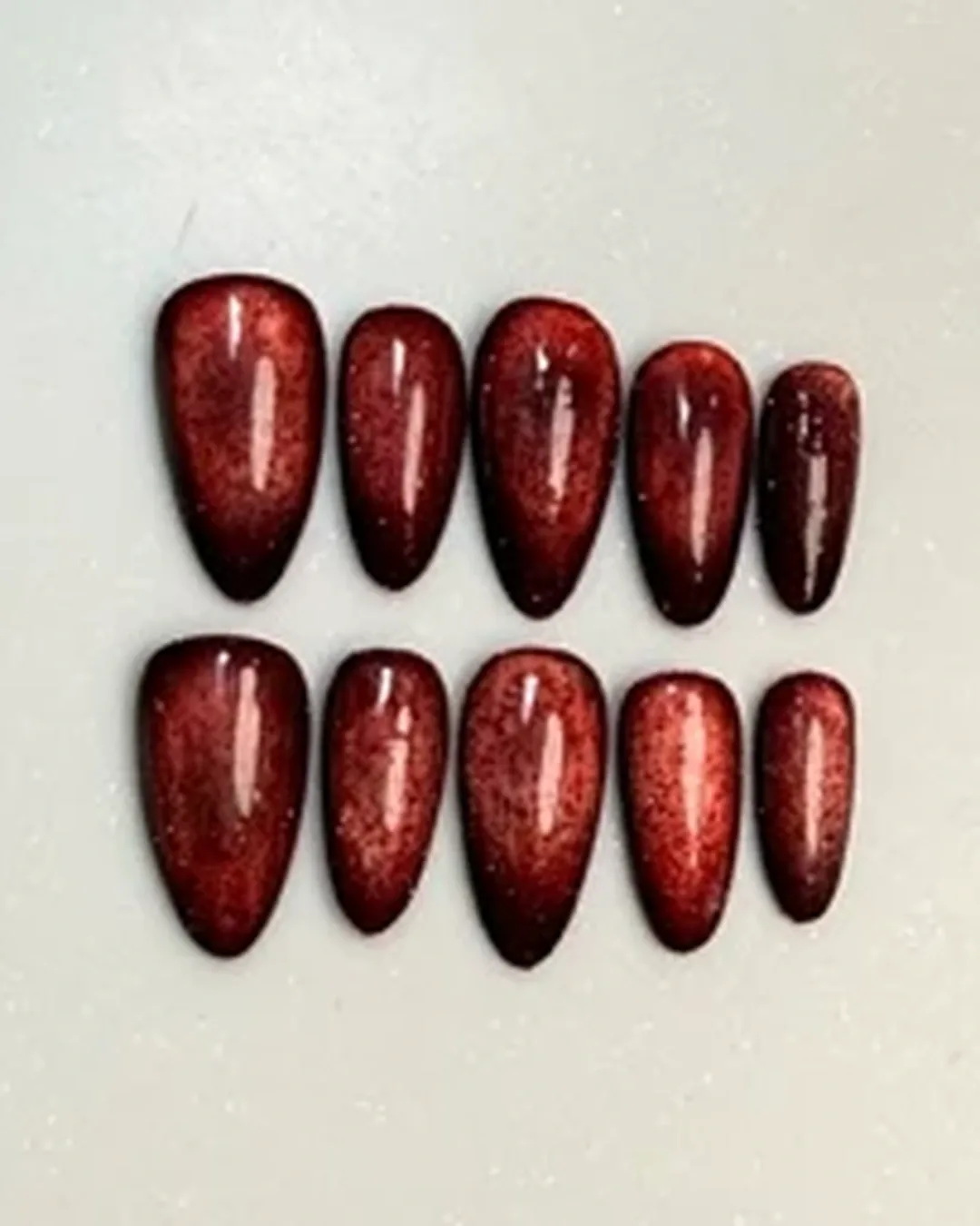 Red Cat Eye studio flat lay