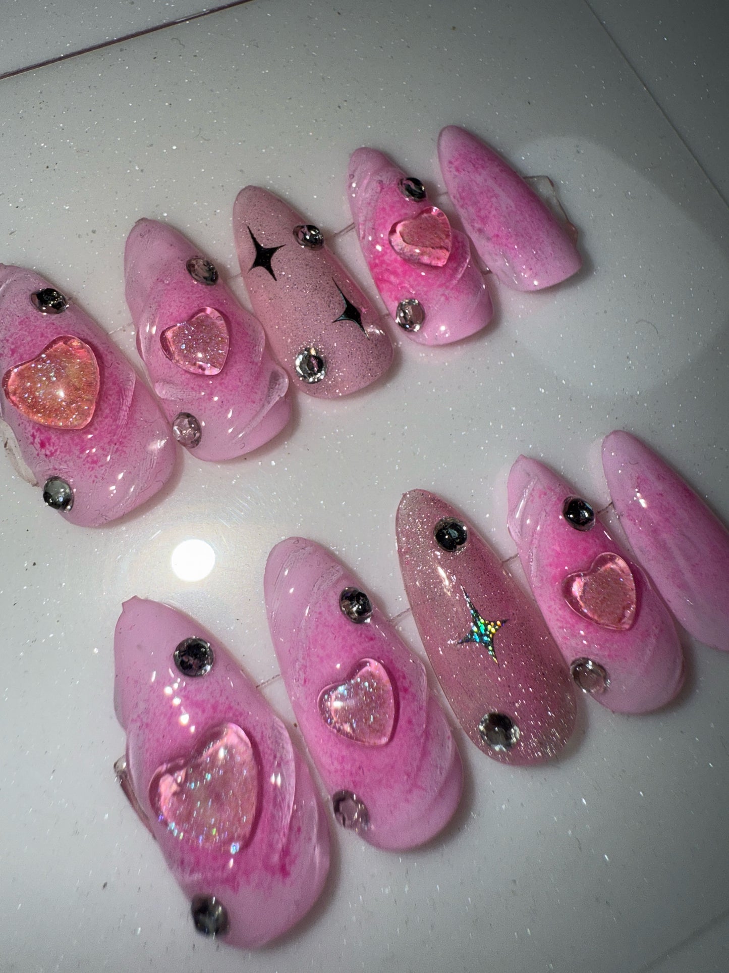 PINK AURORA HEART