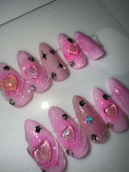PINK AURORA HEART