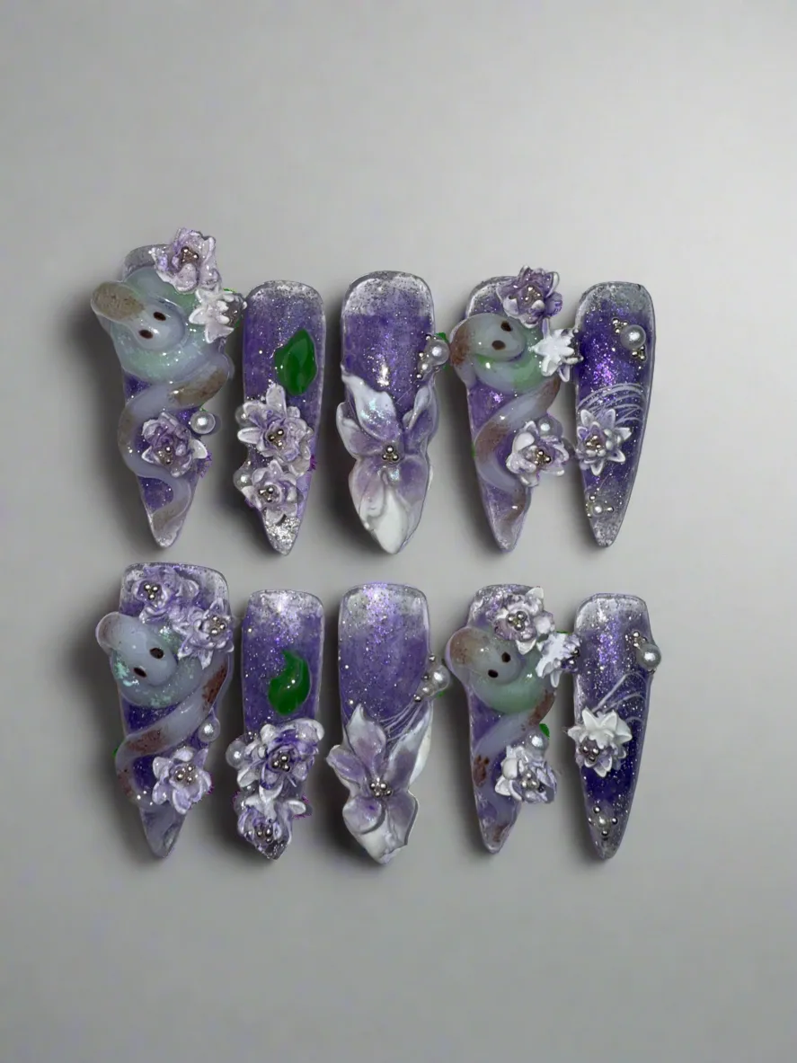 SERPENTS AND FLOWERS. View 3 of 6